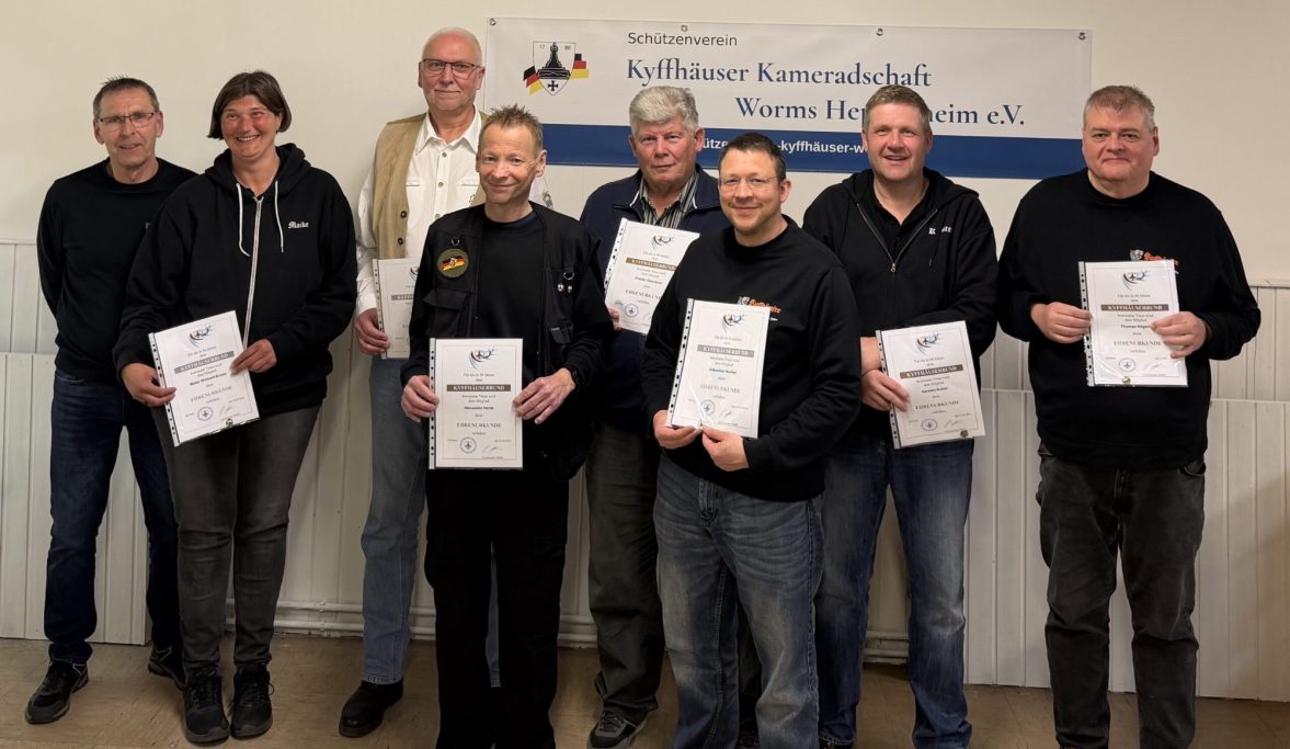 Ehrungen verdienter Mitglieder